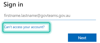 cant access your account error