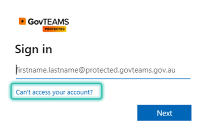 Cant access account link