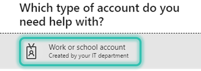 work or school account