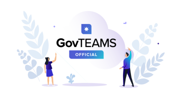 GovTEAMS OFFICIAL Logo with Illustrations